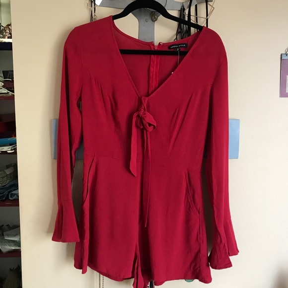 Kendall & Kylie Other - Red Romper